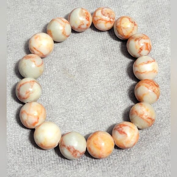 Red Jasper Beaded Bracelet - Picture 1 of 11